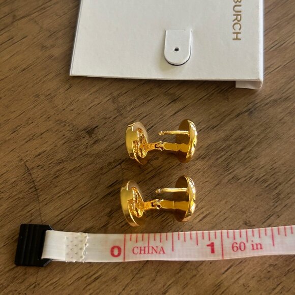 TORY BURCH Logo Reversible Double Sided Earrings - Picture 6 of 8